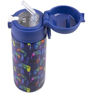 WATER BOTTLE WITH SIPPER 550ML GAMER - OASIS