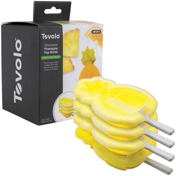 ICE BLOCK MOULD STACKABLE PINEAPPLE SET4 - TOVOLO