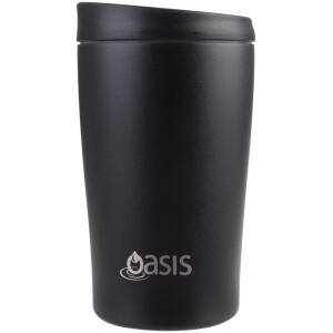 TRAVEL MUG 380ML BLACK - OASIS