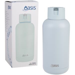 WATER BOTTLE MODA CERAMIC LINED 1.5LTR SEA MIST - OASIS