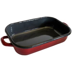 BAKING DISH INDUCTION ENAMEI RED 26CM - URBAN STYLE