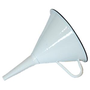 FUNNEL ENAMEL WHITE 13CM