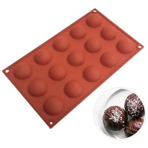 SILICONE MOULD HEMISPHERE 15CUP - CAKE CRAFT