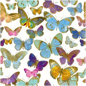 NAPKINS GOLDEN BUTTERFLIES