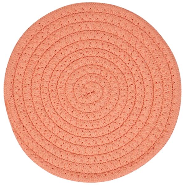 TRIVET ROPE 18.5CM CORAL