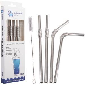 STRAWS STAINLESS STEEL BENDABLE -TURLENECK