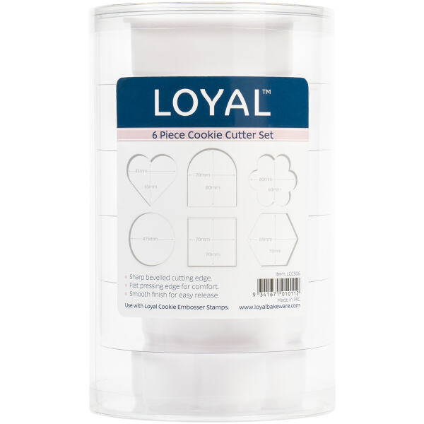 COOKIE CUTTERS ASSORTED SHAPES 6 PIECE - LOYAL