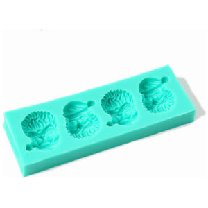 SILICONE MOULD SANTA FACES- SUGAR CRAFTY