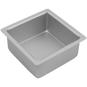 CAKE TIN SQUARE ANODISED 15CM - BAKEMASTER