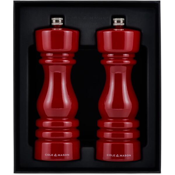 SALT & PEPPER GRINDERS LONDON GLOSS RED - COLE & MASON - Image 3