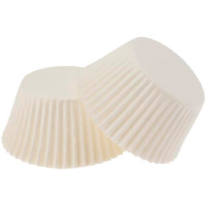 CUPCAKE CASES SMALL PAPER WHITE 80 PK - ROBERTS