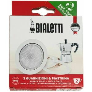 SILICONE GASKET AND FILTER FOR ALUMIUM STOVETOP 2 CUP - BIALETTI