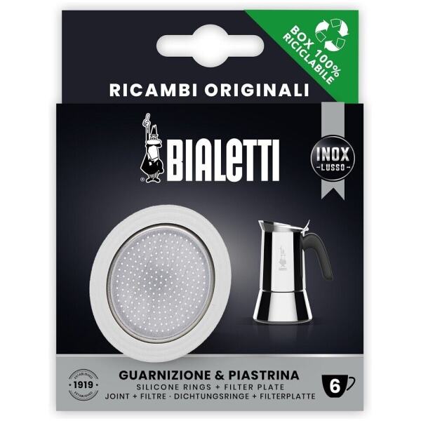 SILICONE GASKET AND FILTER FOR S/S STOVETOP 6CUP - BIALETTI