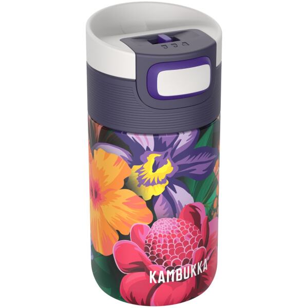 TRAVEL MUG STAINLESS STEEL 300ML FLOWER POWER - KAMBUKKA - Image 2