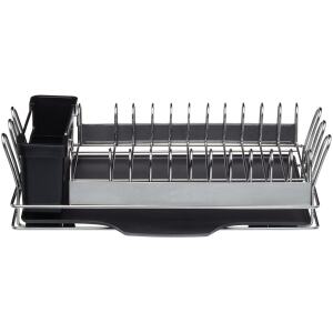 DISH DRAINER COMPACT STAINLESS STEEL - MASTERCRAFT