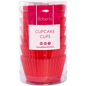 CUPCAKE CASES RED 100PK - ROBERTS