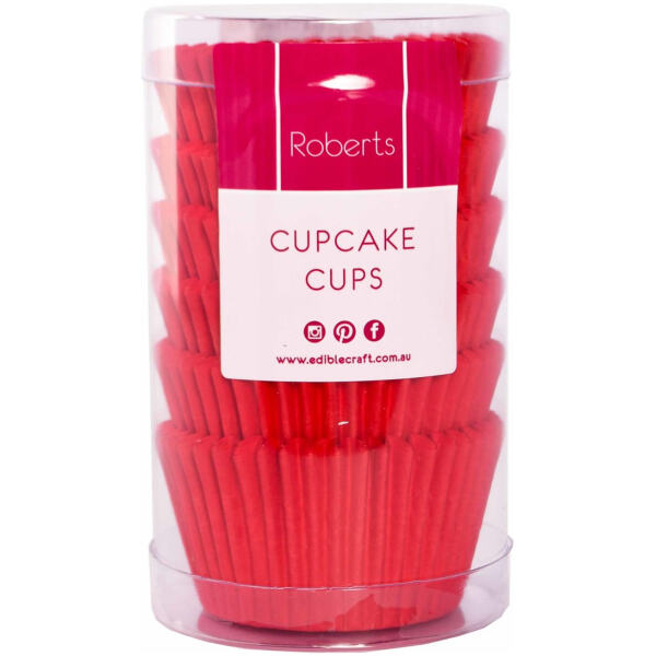 CUPCAKE CASES RED 100PK - ROBERTS