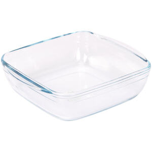 ROASTER SQUARE GLASS 25X22X7CM 2.5L - O'CUISINE
