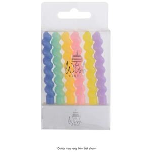CANDLE PASTEL TWIST 6PK - WISH