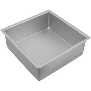 CAKE TIN SQUARE ANODISED 25CM - BAKEMASTER