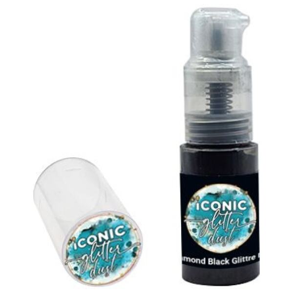 DUST - GLITTER BLACK DIAMOND PUFF 10G - ICONIC