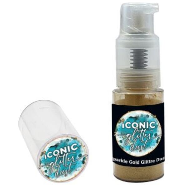 DUST - GLITTER ULTRA SPARKLE GOLD PUFF 10G - ICONIC