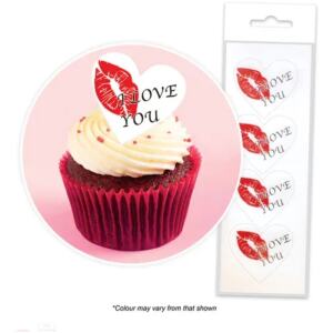 WAFER TOPPERS VALENTINE CAKE CRAFT