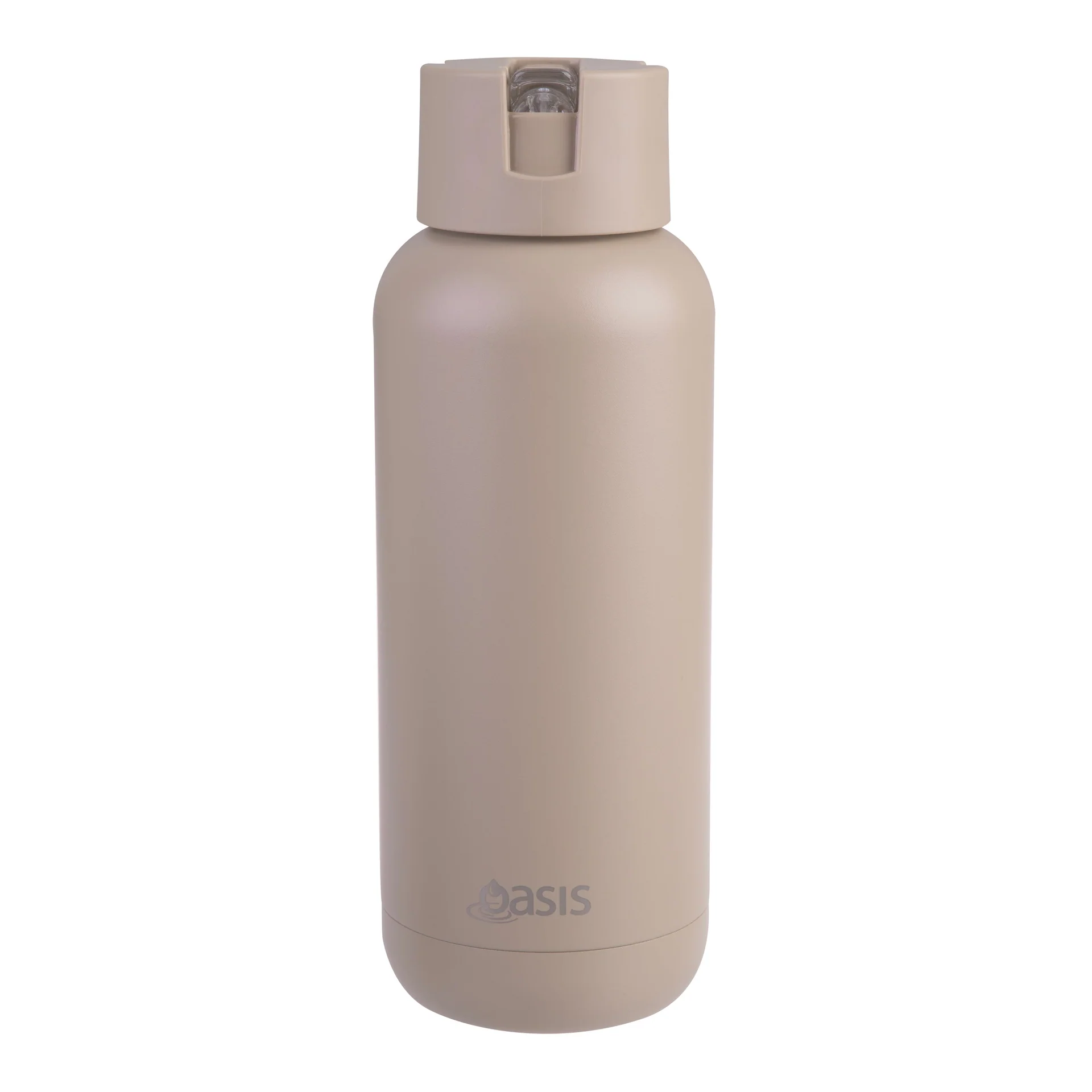 WATER BOTTLE MODA CERAMIC LINED 1LTR LATTE - OASIS