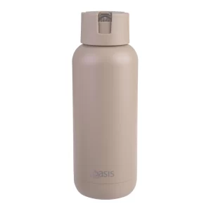 WATER BOTTLE MODA CERAMIC LINED 1.5LTR LATTE - OASIS
