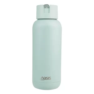WATER BOTTLE MODA CERAMIC LINED 1LTR SEA MIST - OASIS