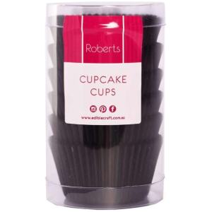 CUPCAKE CASES BLACK 100PK - ROBERTS