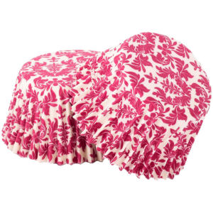ROBERTS CUPCAKE CASES H/TEA WHITE PINK