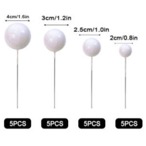 BALL TOPPER WHITE 20PC - ICONIC