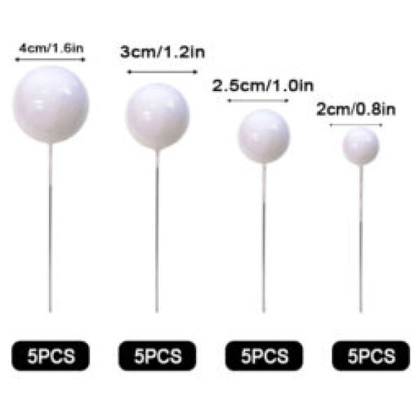 BALL TOPPER WHITE 20PC - ICONIC
