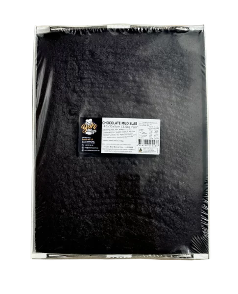 CAKE NAKED SLAB CHOC MUD 400MM X 300MM