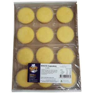 CAKE NAKED CUPCAKES 12 PK WHITE MUD