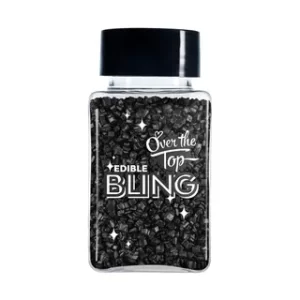 EDIBLE SANDING SUGAR BLACK 80G - OVER THE TOP
