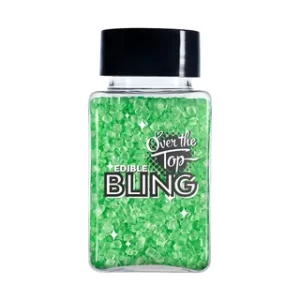 EDIBLE SANDING SUGAR GREEN 80G - OVER THE TOP