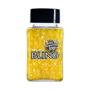 EDIBLE SANDING SUGAR YELLOW 80G - OVER THE TOP
