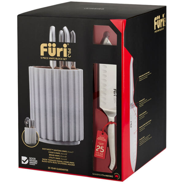 KNIFE BLOCK RADIAL SNOW 5 PC - FURI