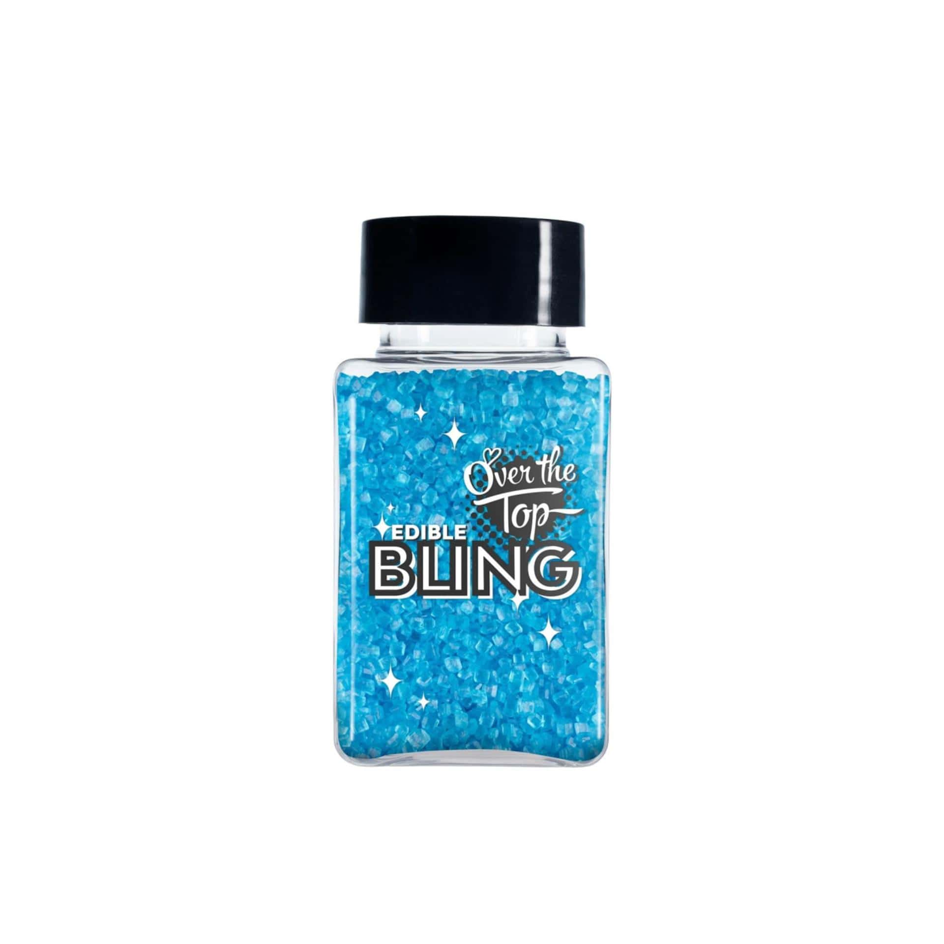 EDIBLE SANDING SUGAR BLUE 80G - OVER THE TOP