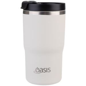 TRAVEL MUG CERAMIC LINED S/S DOUBLE WALL 480ML LATTE - OASIS