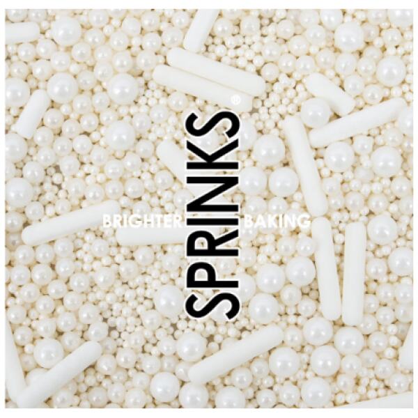 BUBBLES AND BOUNCE PEARL WHITE SPRINKLE TUB 75G - SPRINKS