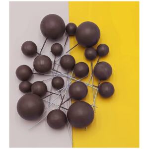 BALL TOPPER CHOC BROWN MATTE - ICONIC
