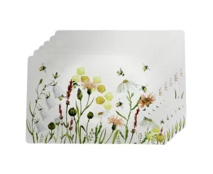 PLACEMAT & COASTER SET 12 PC - BEE MEADOW - URBAN