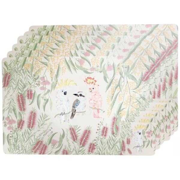 PLACEMAT & COASTER SET 12PC - FB BIRDS - URBAN