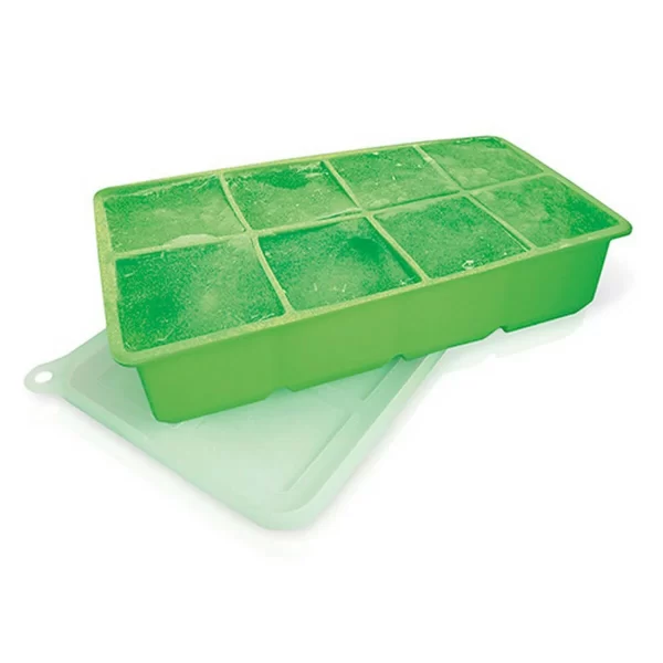 ICE TRAY SQUARE GREEN SILICONE - VIN BOUQUET