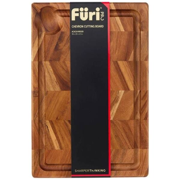 FURI CHEVRON BOARD 36 X24CM ACACIA WOOD - FACKELMANN