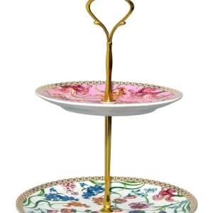 CAKE STAND 2-TIERED MYSTIQUE - MAXWELL & WILLIAMS