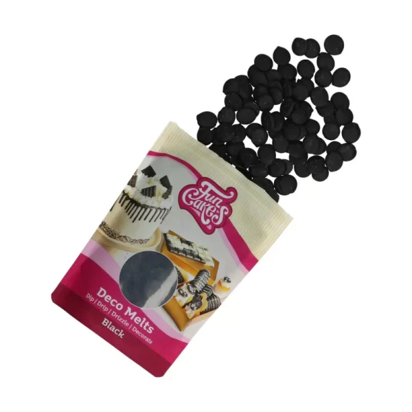 MELTS DECO 250G BLACK - FUNCAKES
